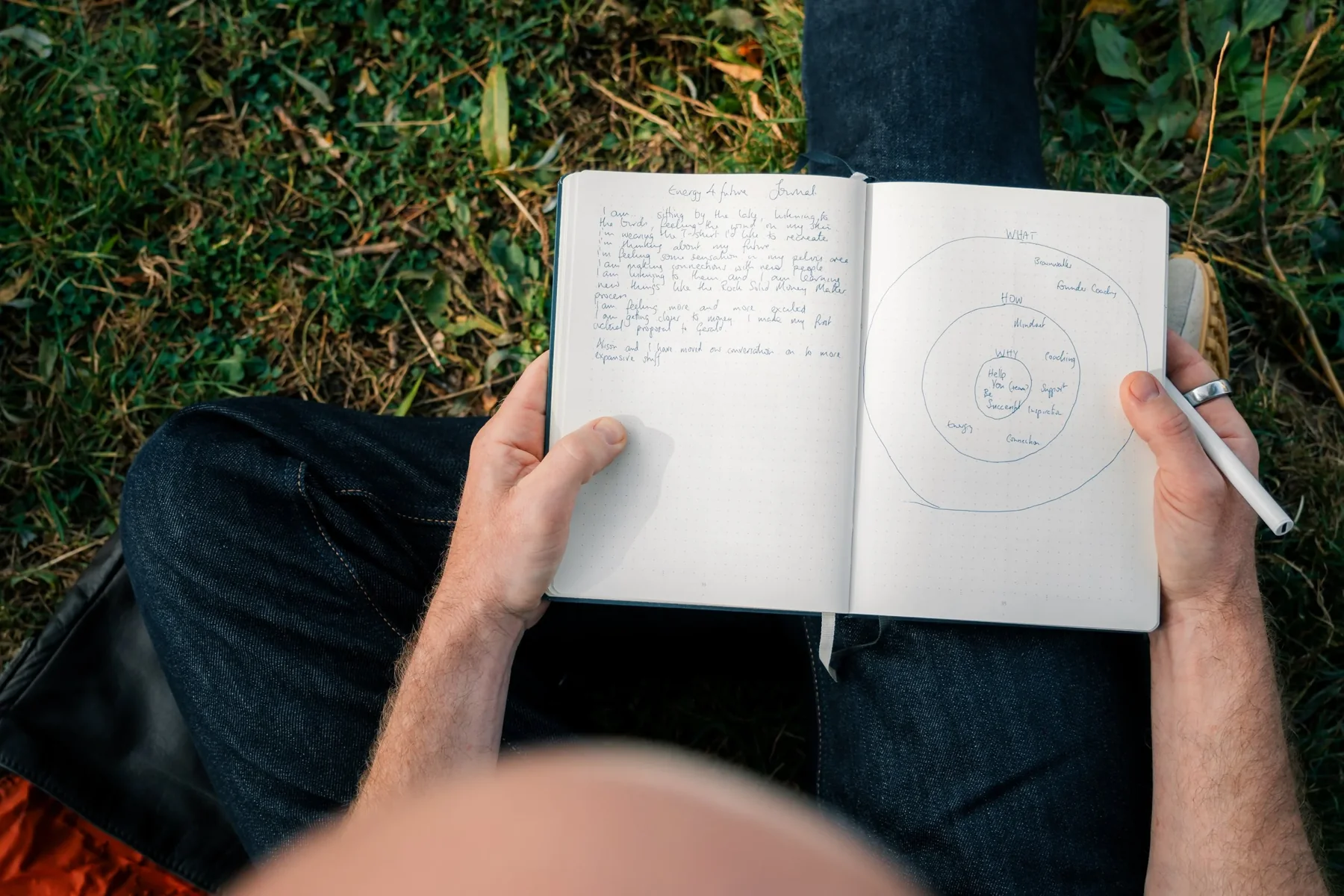 A journal and pen ready for reflection
